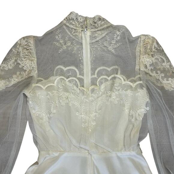 70s vintage prairie dress victorian - Picture 5 of 7